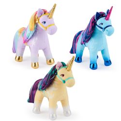 L'ÉCOLE DES LICORNES - PELUCHE LICORNE (18 CM) ASST